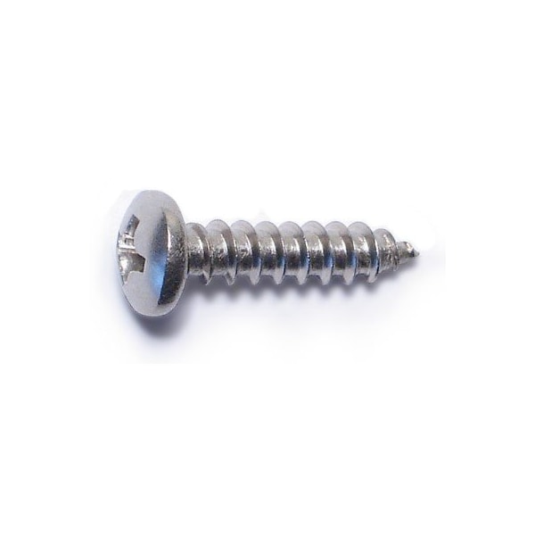 Midwest Fastener Sheet Metal Screw, #6 x 5/8 in, 18-8 Stainless Steel Pan Head Phillips Drive, 100 PK 05100 - main